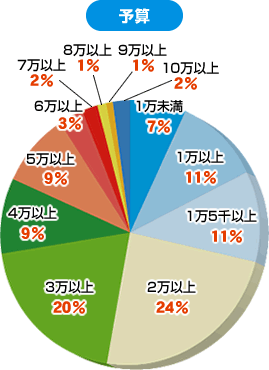 予算の円グラフ