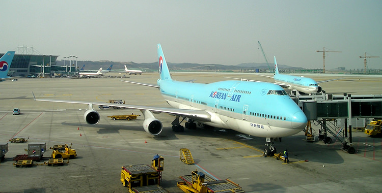 韓国までの航空便