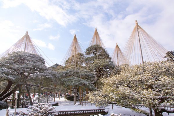 金沢の名勝、冬の兼六園