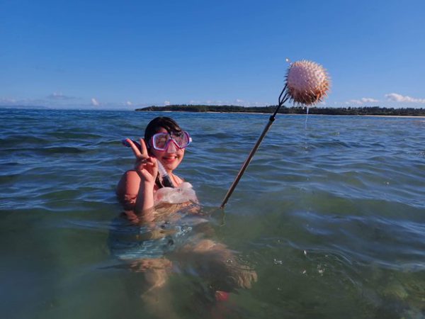 魚も自分で獲る