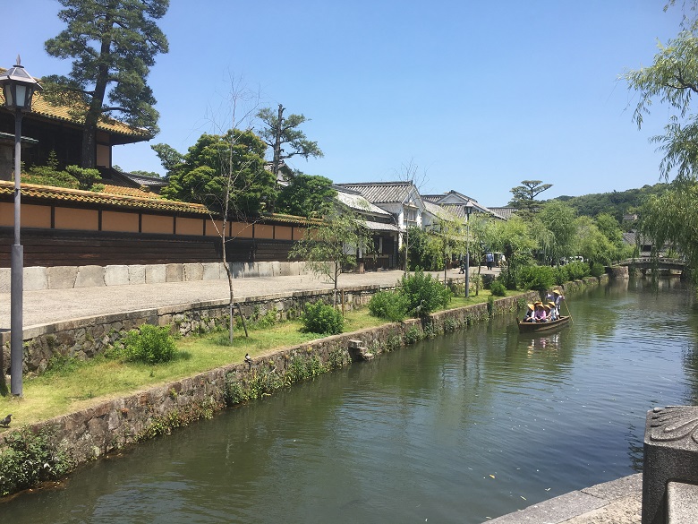 くらしき川舟流し