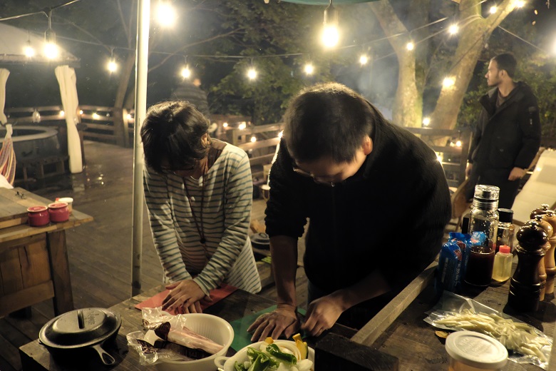 夕食用にピザ作りに挑戦