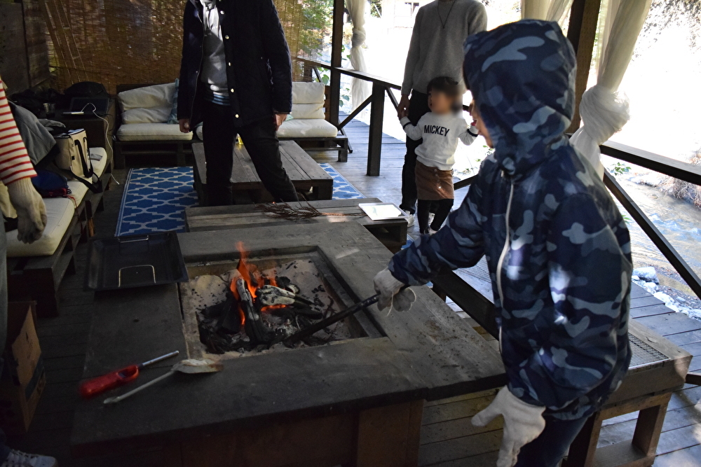 テラスBBQがスタート