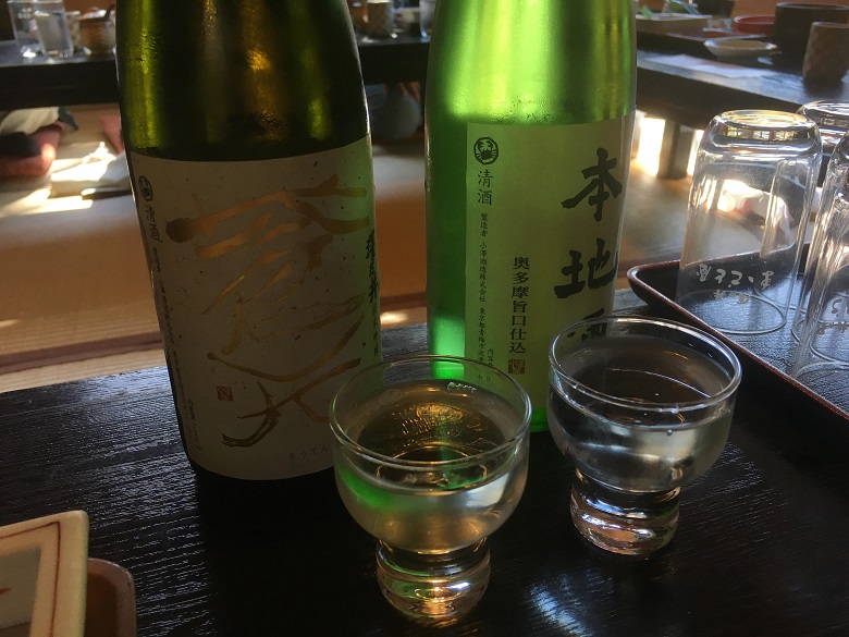 澤乃井のお酒飲み比べ