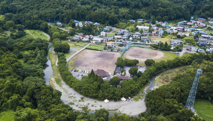 ときたまひみつきちCOMORIVER（コモリバ）里山が広がる環境