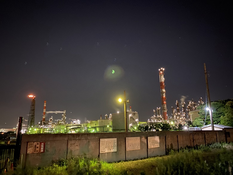水江町の工場夜景