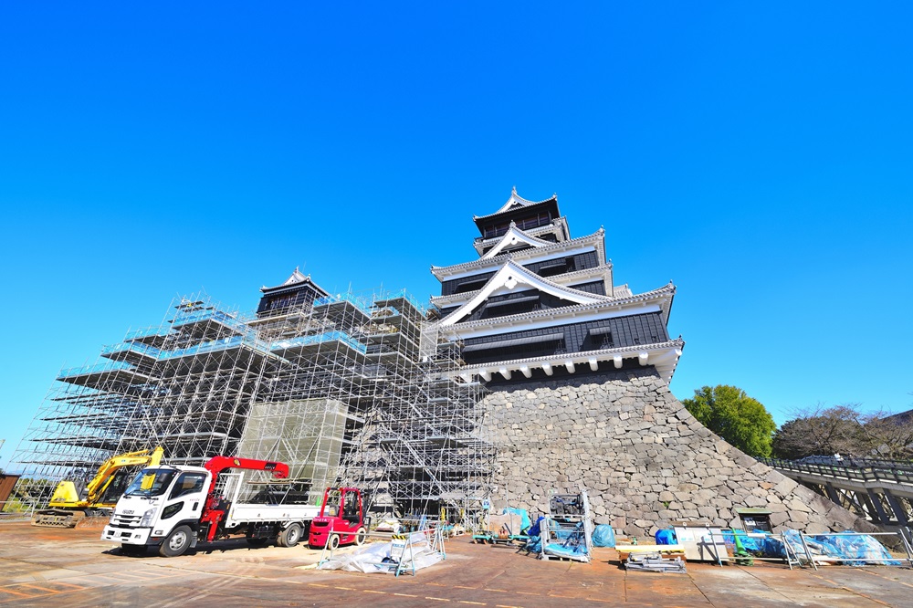 復旧が進む熊本城