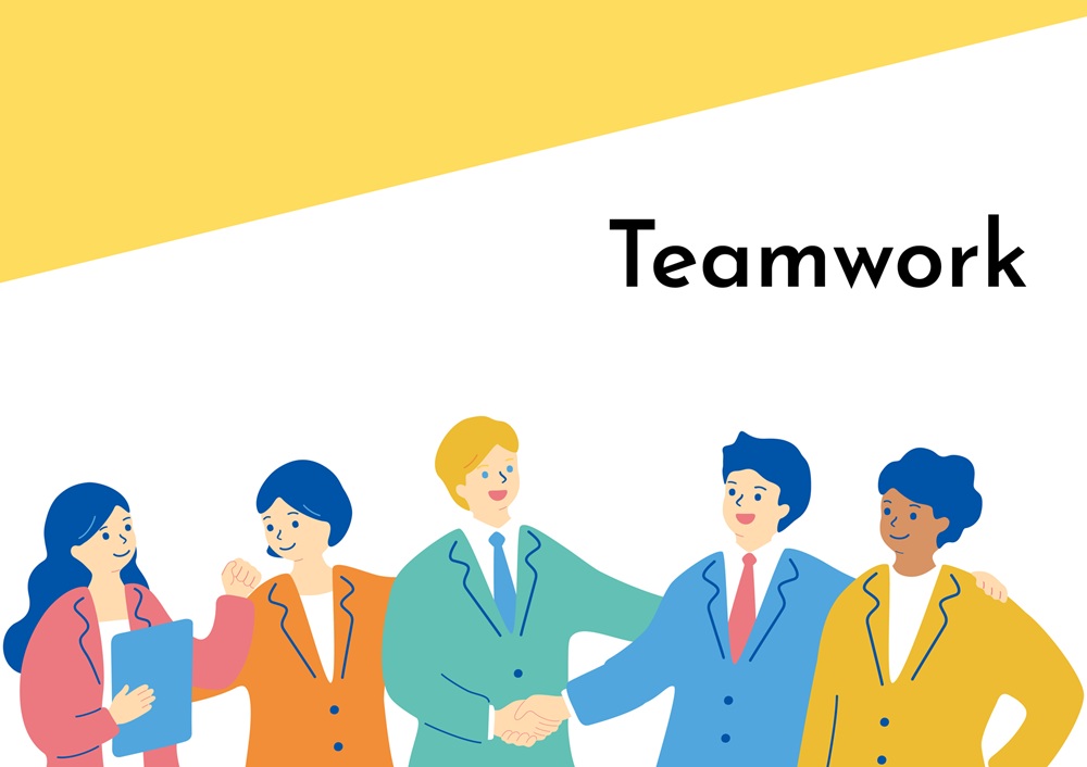 仕事にはチームワークが大切